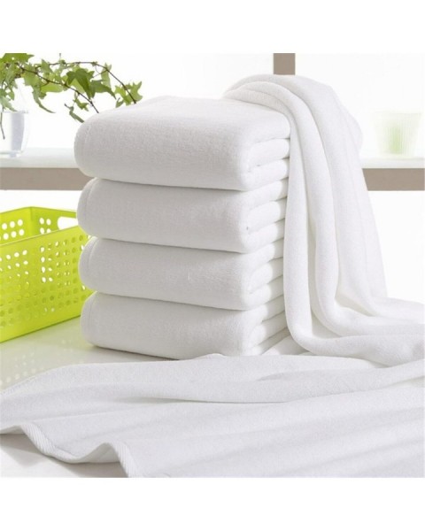 Preminyum El-yüz-baş Otel Havlusu 2 Adet %100 Pamuklu Banyo Havlusu Yüksek Kalite 50*90 Cm - Beyaz 50 x 90