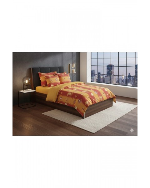 Tek Kişilik Taraftar Nevresim Takımı, 90*190 Lastikli Çarşaflı Gs 155 x 215