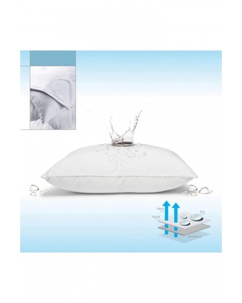 Lüks Yastık Alezi 2 Adet 50x70 Sıvı Geçirmez 50 x 70