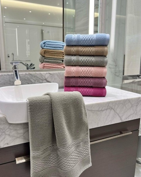 50X90 6 ADET %100 PAMUKLU EL VE YÜZ HAVLUSU