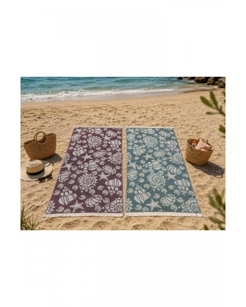 2 adet deniz yıldızı plaj duş havuz sauna spa spor seyahat havlusu 70x150