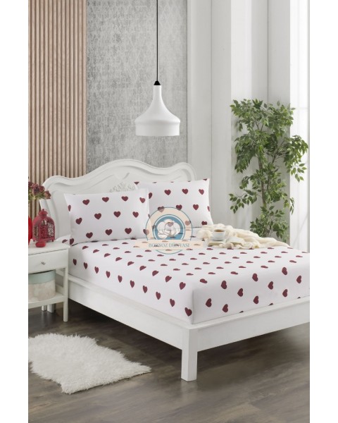 Çift Kişilik lastikli Çarşaf Takımı Yastığı kapaklı 35 cm köşe derinliği Çift Kişilik lastikli Çarşaf Takımı Yastığı kapaklı 35 cm köşe derinliği