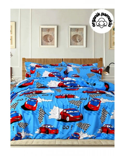 TEK KİŞİLİK NEVRESİM TAKIMI ÇARŞAFI LASTİKLİ YASTIĞI KAPAKLI 160 x 230