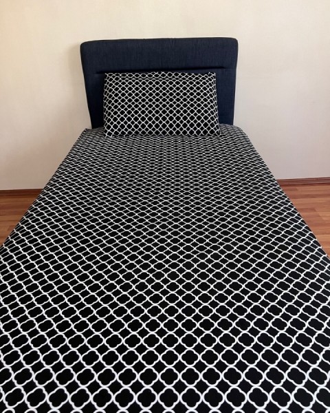 Fitted Lastikli Çarşaf (YASTIKLI) Takımı Siyah