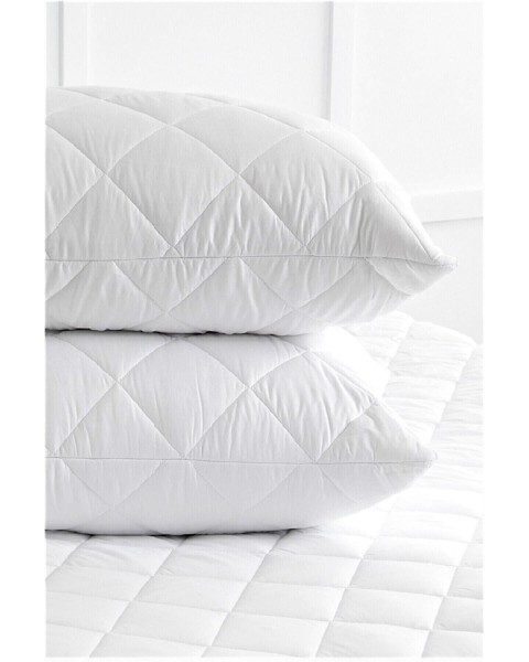 6 Adet 50x70  Kapitoneli Fermuarlı Yastık Koruyucu Alez  70 x 52  beyaz