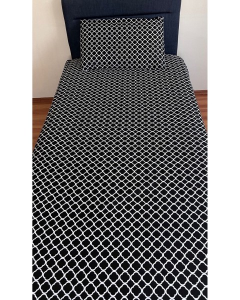 Fitted Lastikli Çarşaf (YASTIKLI) Takımı Siyah 100 x 200 siyah 100 x 200