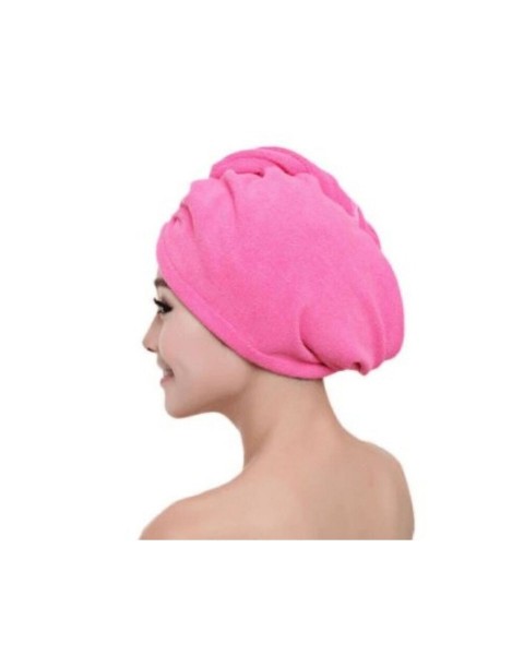 Havlu Saç Bonesi Saç Havlusu  Pembe 50 x 90