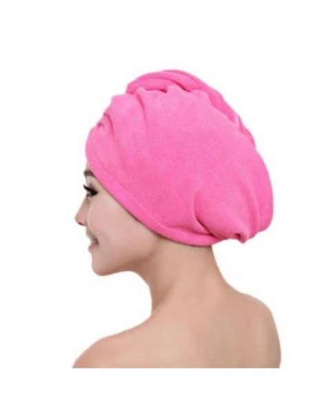 Havlu Saç Bonesi Saç Havlusu  Pembe 50 x 90