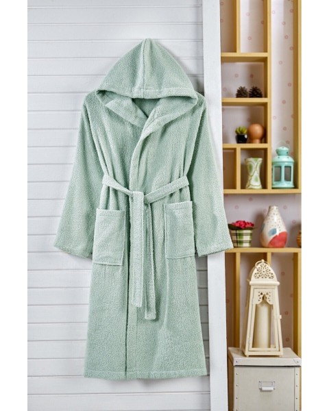 Kapşonlu Bornoz %100 Pamuklu Battal Boy (M-L-XL-2XL-3XL-4XL) YEŞİL Kapşonlu Bornoz %100 Pamuklu Battal Boy (M-L-XL-2XL-3XL-4XL) YEŞİL