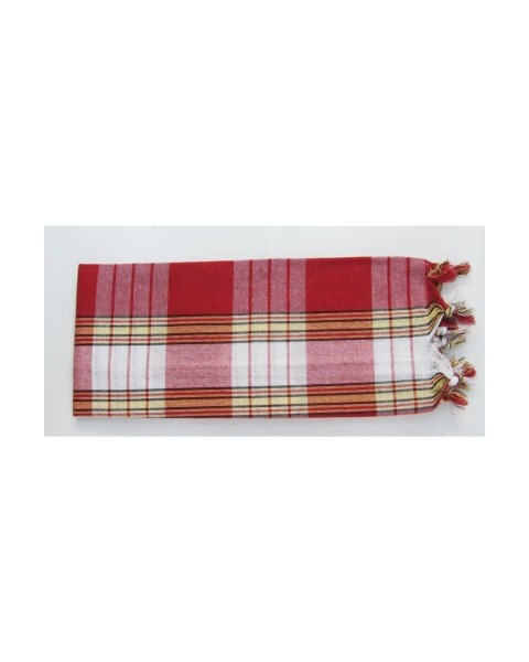 Klasik Hamam Peştamalı, %100 Pamuk, 80x180 Cm.-kırmızı  80 x 180  Kırmızı