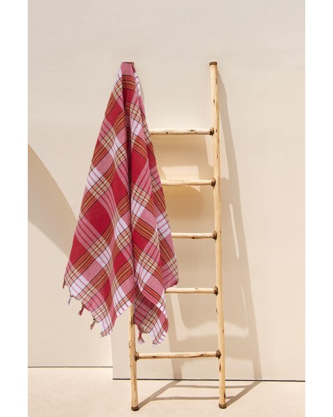Klasik Kırmızı Hamam Peştemali 80x170 Cm  80 x 160  Kırmızı