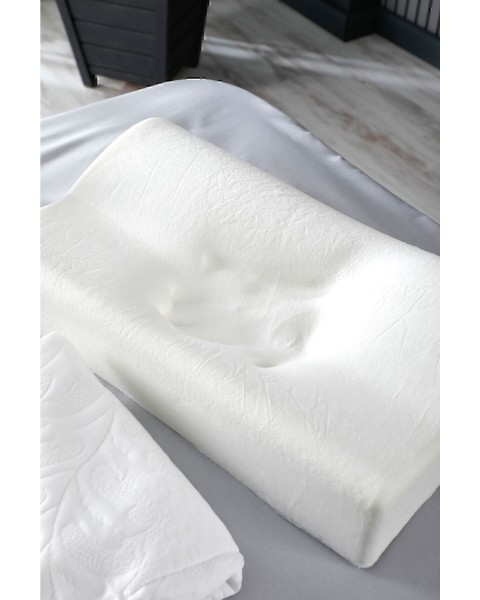 Ortopedik Yastık Destekli Lüks Ortapedik Yastık.  50 x 30  beyaz