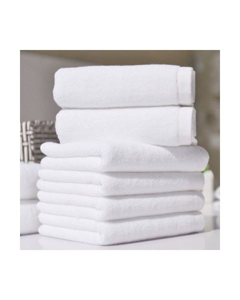 Otel Havlusu 1 Adet Pamuklu Banyo Havlusu 450 gr 70*140 Cm - Beyaz  70 X 140  beyaz