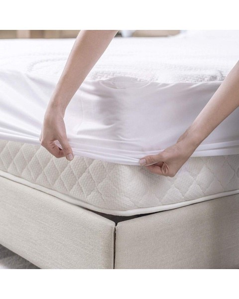 SIVI GEÇİRMEZ ALEZ KOMPLE LASTİKLİ YATAK KOROYUCU  160 x 200  BEYAZ