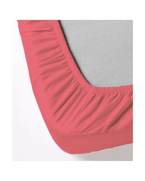 Tek Kişilik Lastikli Çarşaf Takımı (YASTIKLI)  100 x 200  Fuşya İpliği Boyalı