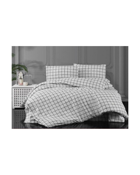 TEK KİŞİLİK NEVRESİM TAKIMI ÇARŞAFI LASTİKLİ YASTIĞI KAPAKLI  160 x 230  Beyazekose